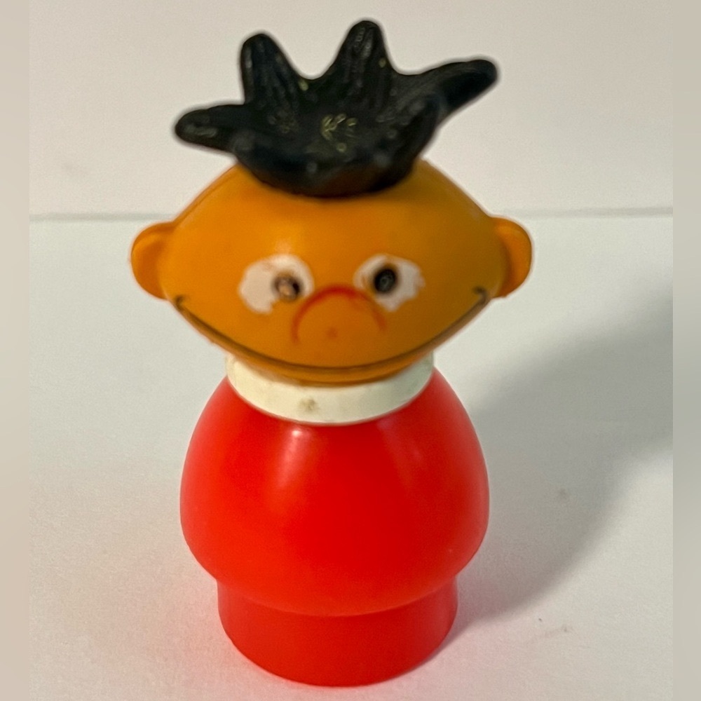 Vintage 1970s Fisher-Price Little People Ernie – Sesame Street Muppet Figure